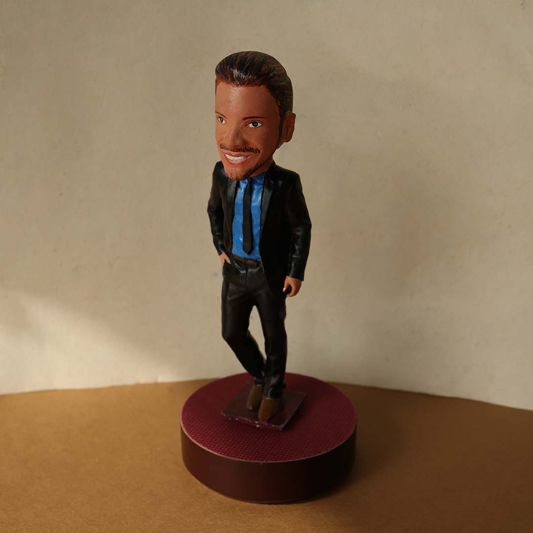 Bliss Baskets Emporio Personalised Bobbleheads - Male